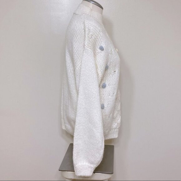 Vintage Jason Maxwell Hand Knit Grandma  Sweater L - Picture 5 of 9